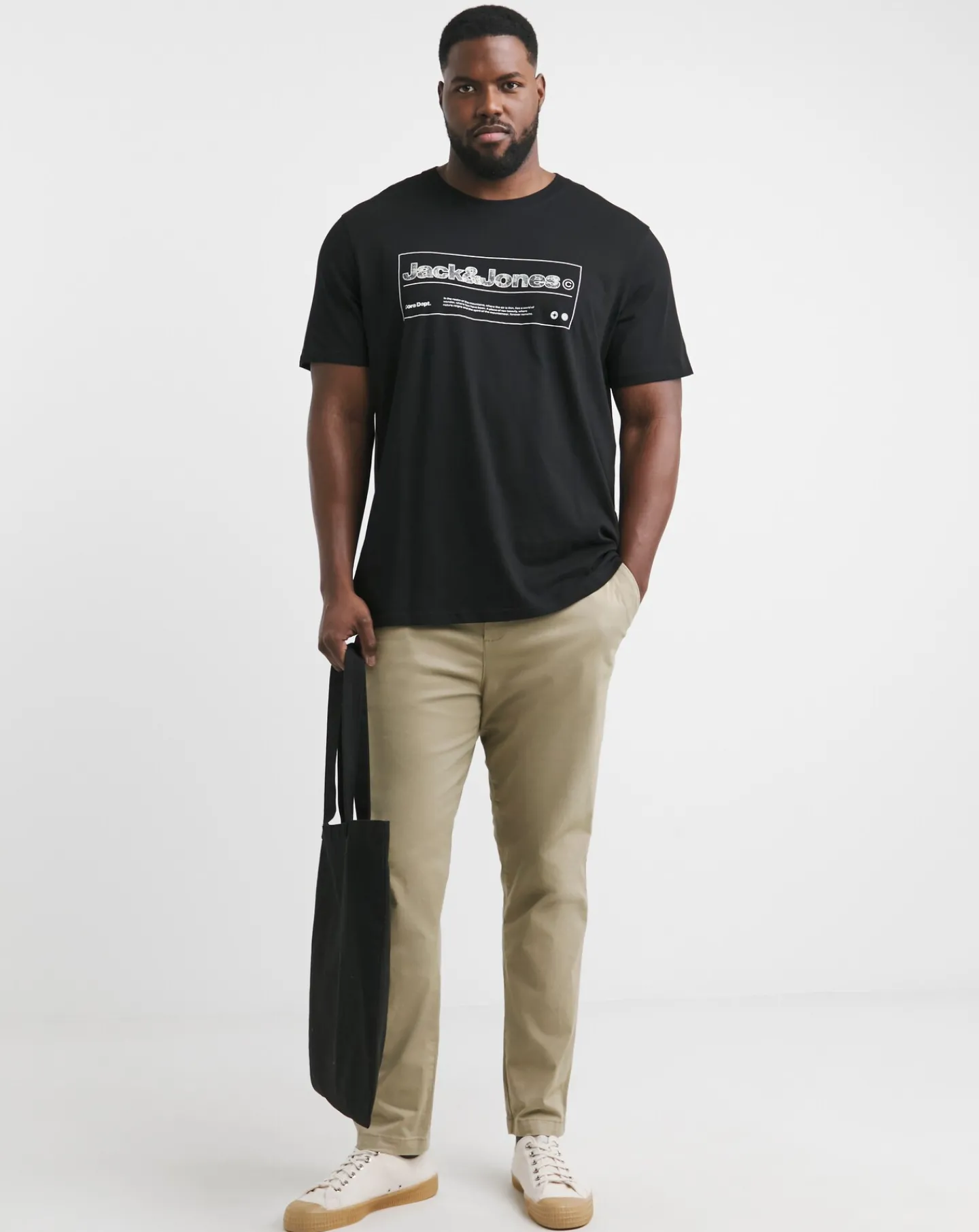 JACK & JONES Jack & Jones Alpha Front Print T-Shirt