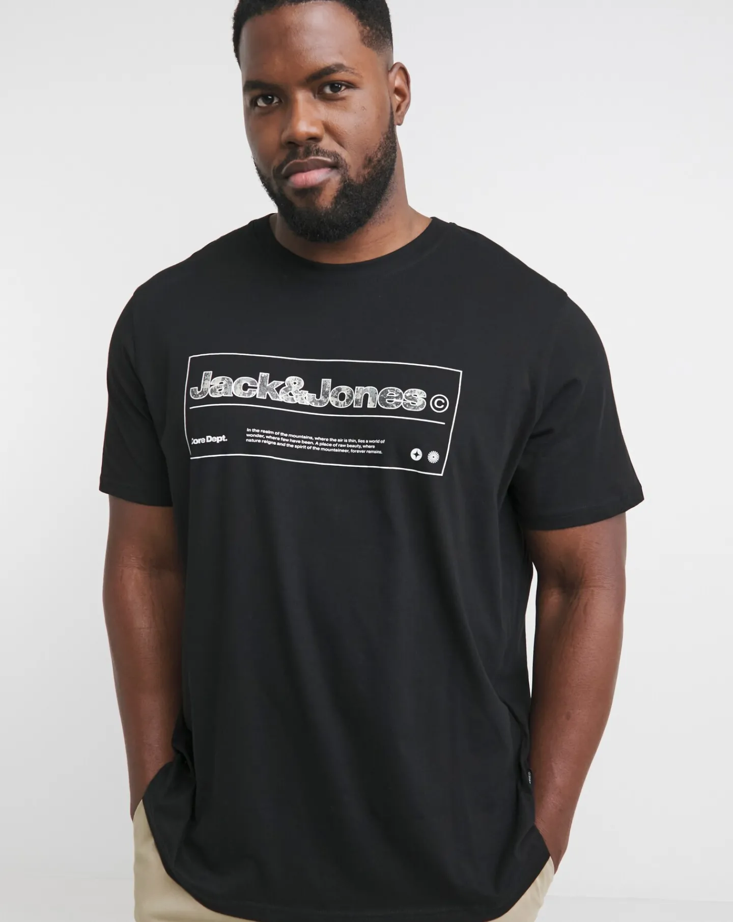 JACK & JONES Jack & Jones Alpha Front Print T-Shirt