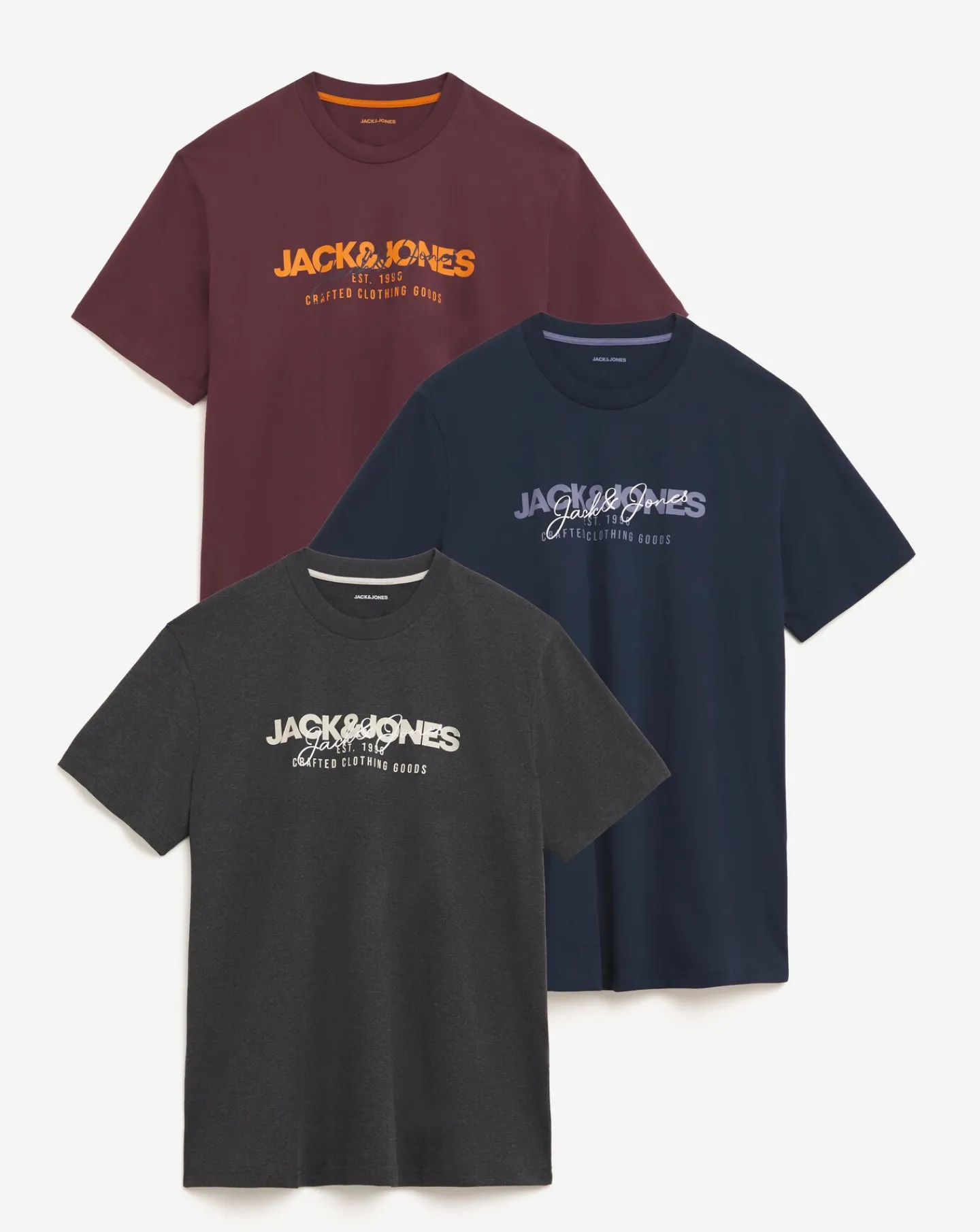 JACK & JONES Jack & Jones Alvis 3 Pack T-Shirt
