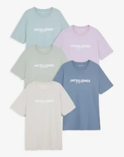 JACK & JONES Jack & Jones Bogota Crew Neck T-Shirt 5 Pack