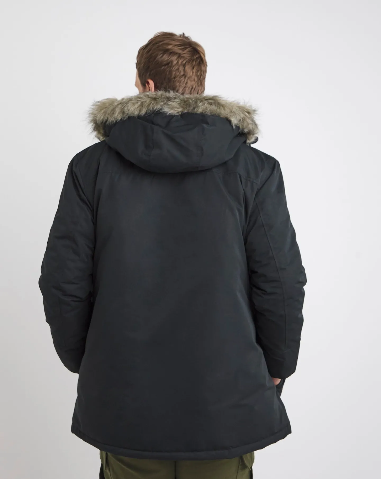 JACK & JONES Jack & Jones Construct Faux Fur Parka