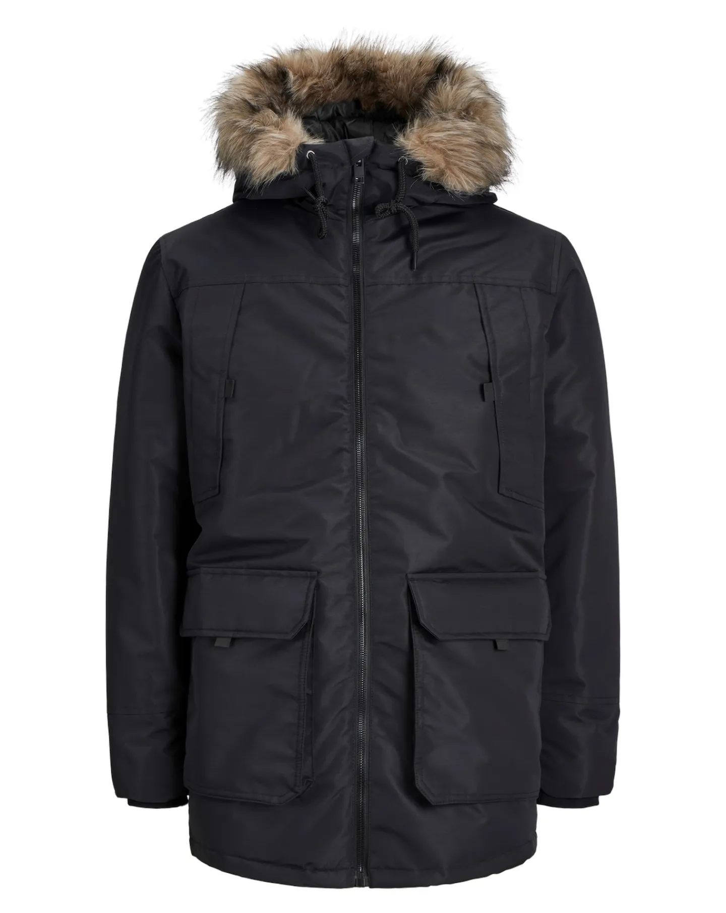 JACK & JONES Jack & Jones Construct Faux Fur Parka