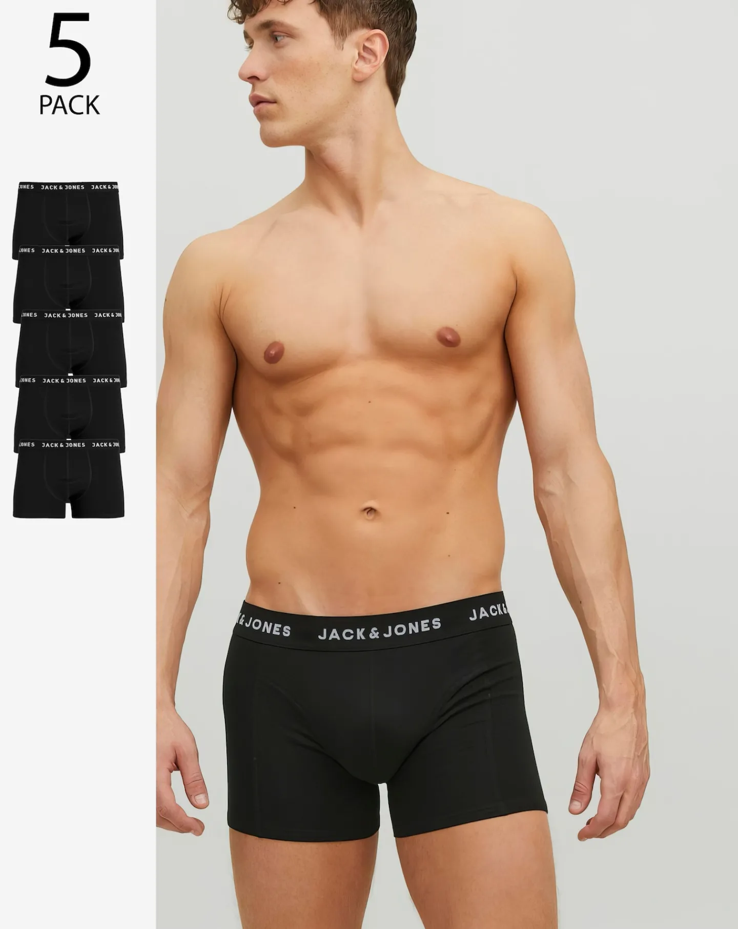JACK & JONES Jack & Jones Huey 5 Pack Boxers