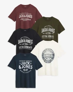 JACK & JONES Jack & Jones Jeans 5 Pack T-Shirt
