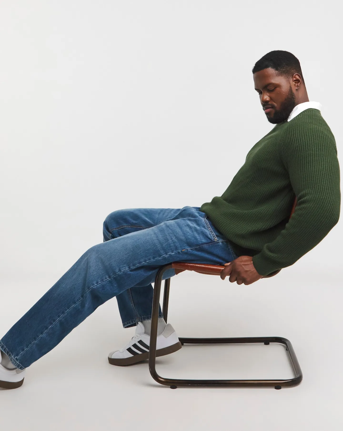 JACK & JONES Jack & Jones Pannel Knit Crew Neck Jumper