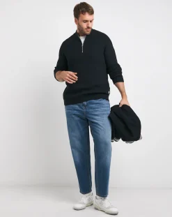 JACK & JONES Jack & Jones Pannel Knit Half Zip Jumper