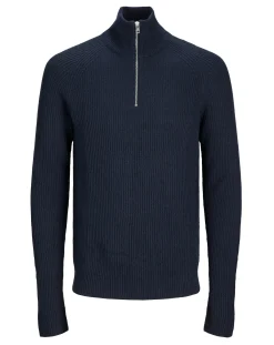 JACK & JONES Jack & Jones Pannel Knit Half Zip Jumper