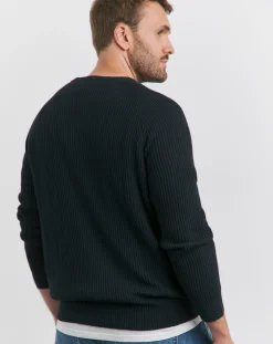 JACK & JONES Jack & Jones Pannel Knit Crew Neck Jumper