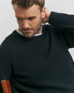 JACK & JONES Jack & Jones Pannel Knit Crew Neck Jumper