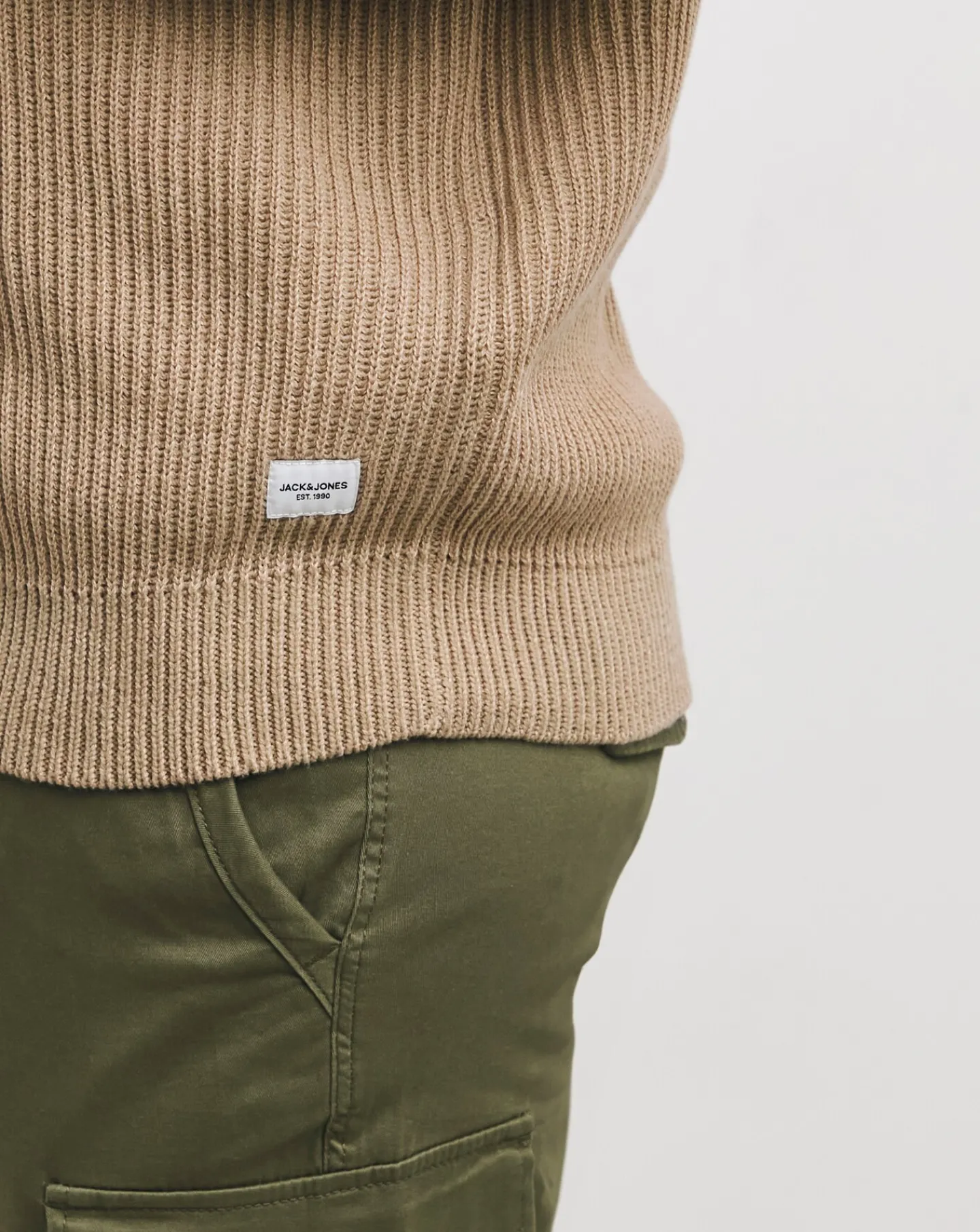 JACK & JONES Jack & Jones Pannel Knit Half Zip Jumper