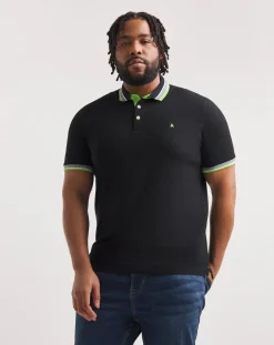 JACK & JONES Jack & Jones Paulos Polo In Black Neon
