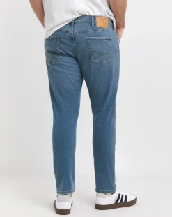 JACK & JONES Jack & Jones Slim Tapered Fit Glenn Jeans In Light Blue