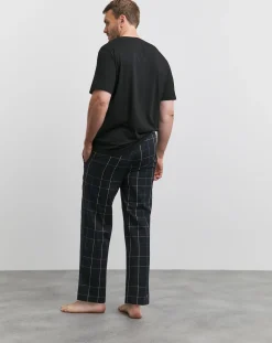 JACK & JONES Jack & Jones T-Shirt And Woven Pants PJ Set