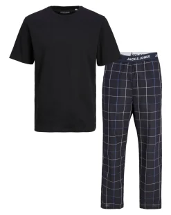 JACK & JONES Jack & Jones T-Shirt And Woven Pants PJ Set