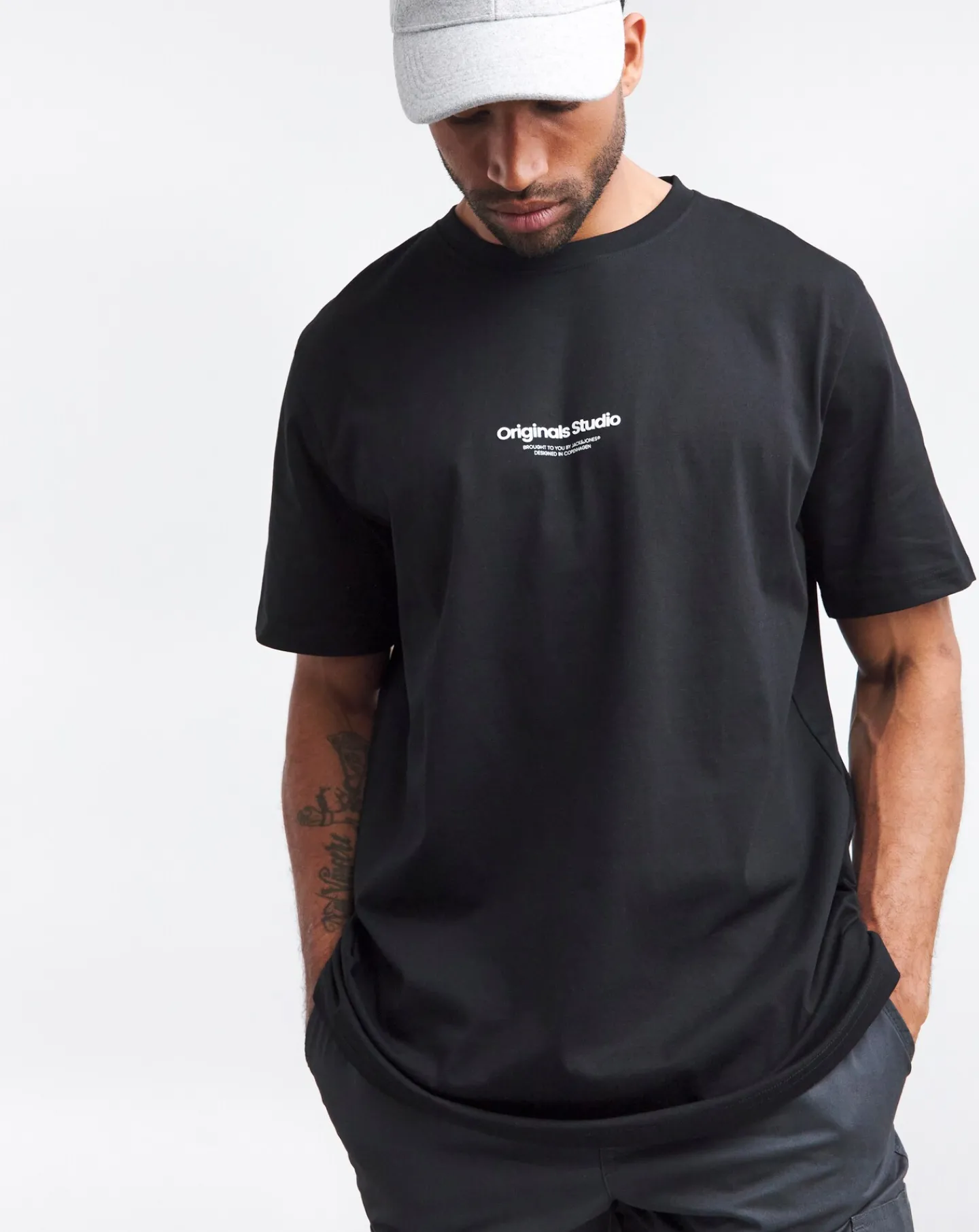 Jacamo Jack & Jones Vesterbro Crew Neck T-Shirt