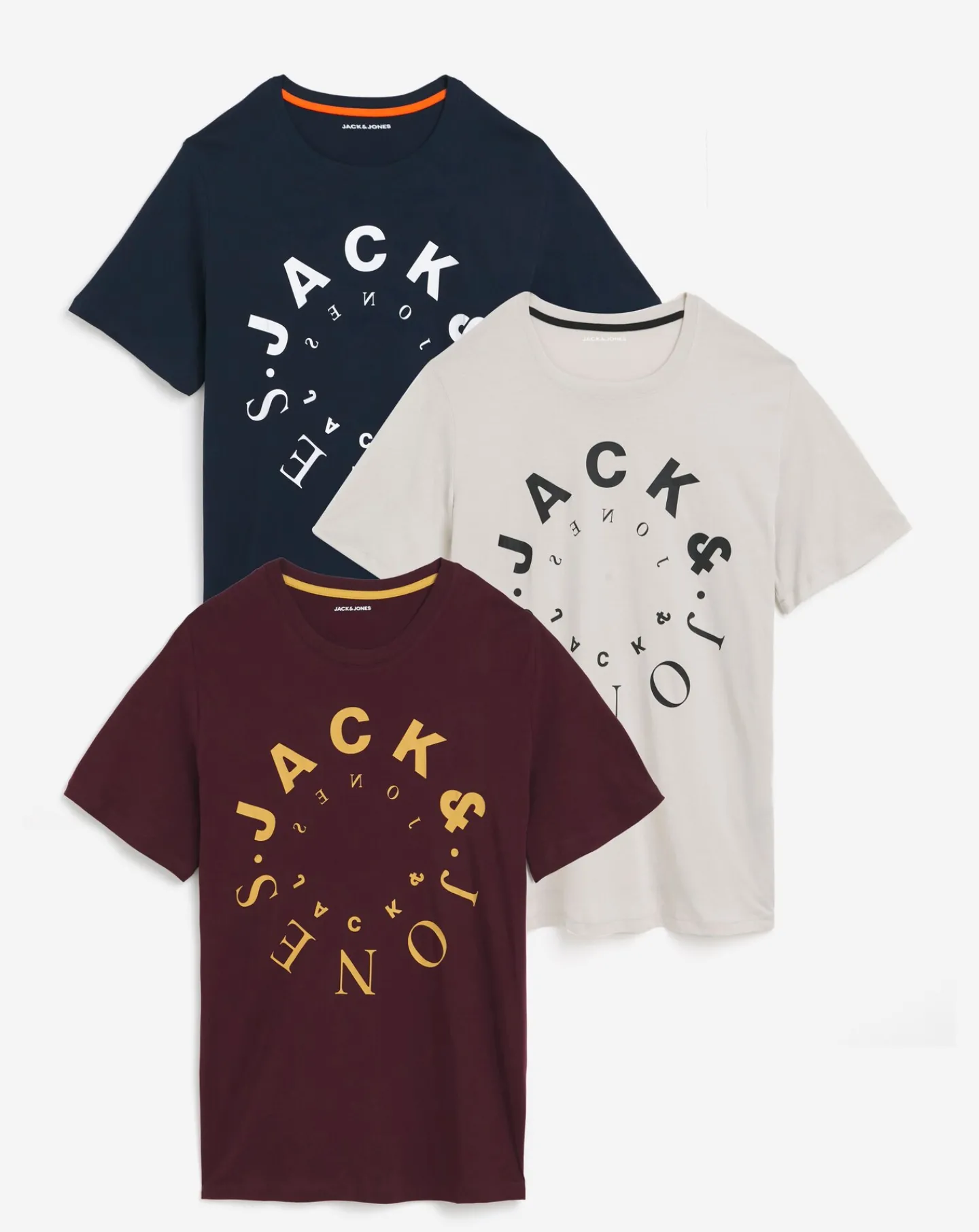 JACK & JONES Jack & Jones Warrior 3 Pack Crew Neck T-Shirt