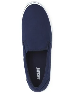 Jacamo Jack Slip On Canvas Pump Wide Fit