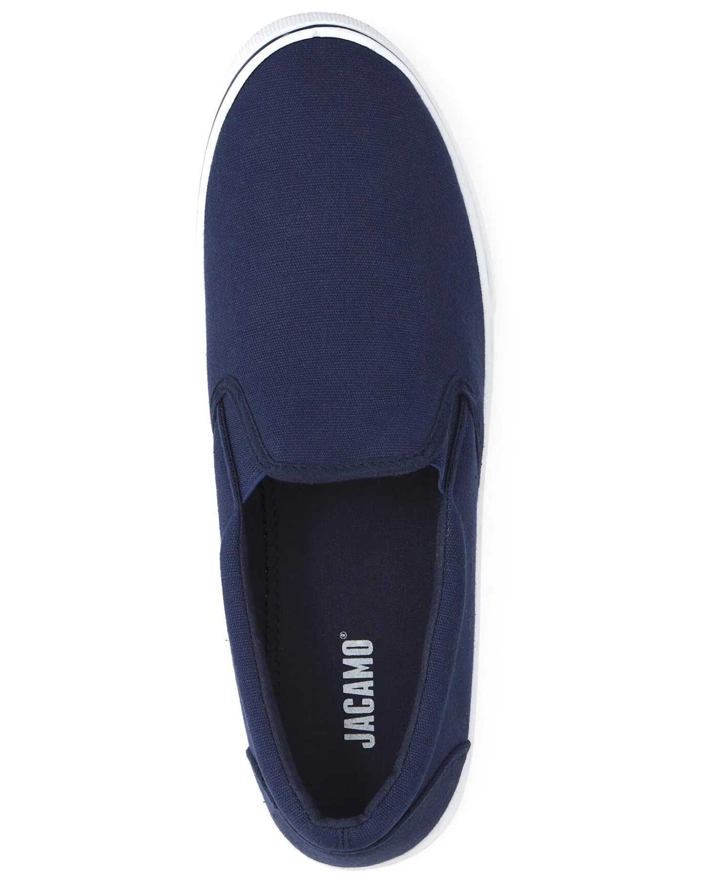 Jacamo Jack Slip On Canvas Pump Wide Fit