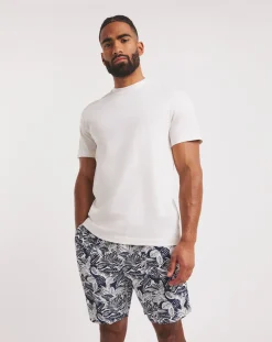 Jacamo Jersey Tee and Woven Shorts Leaf Pyjama Set
