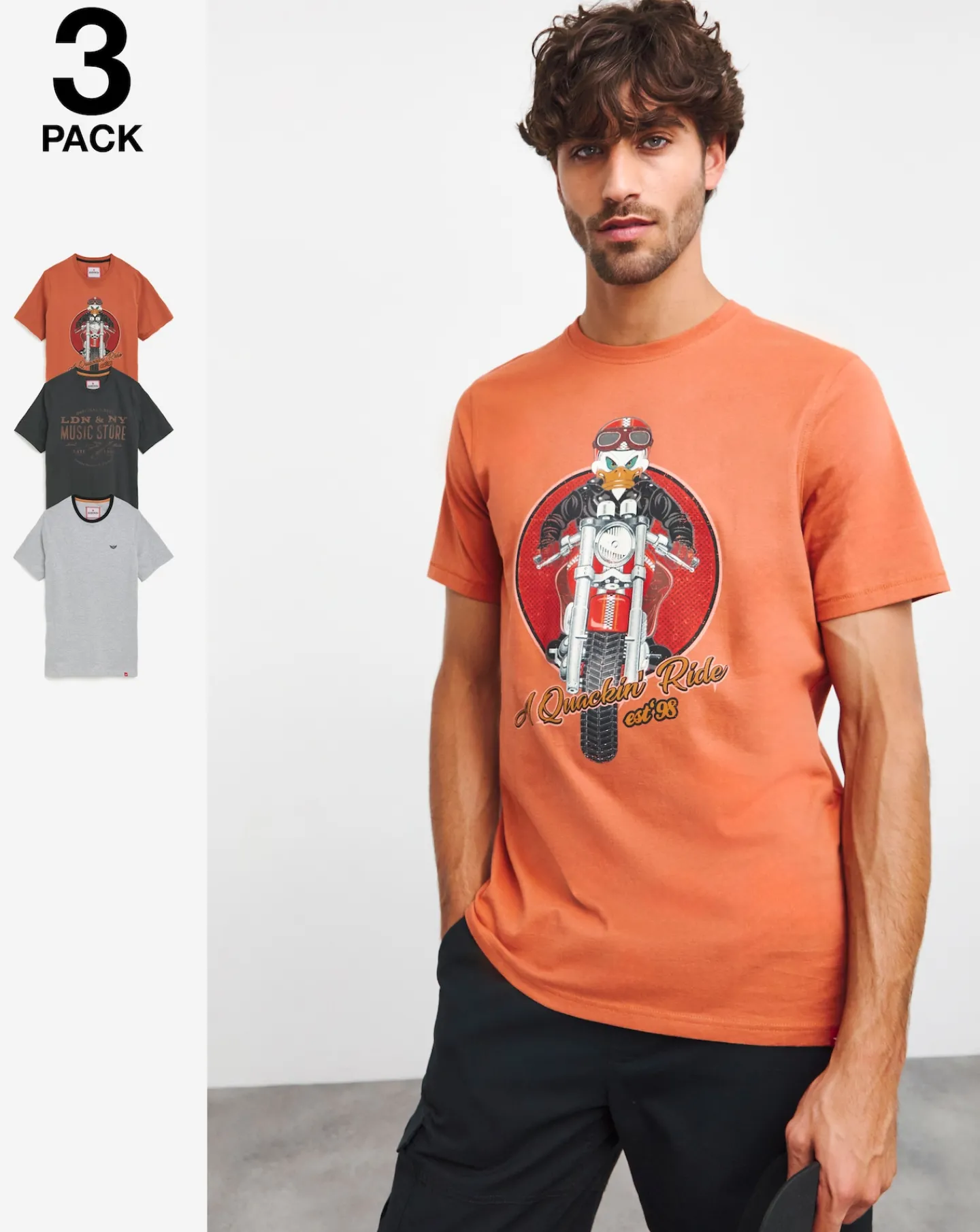 Joe Browns 3 Pack Long Length T-Shirts