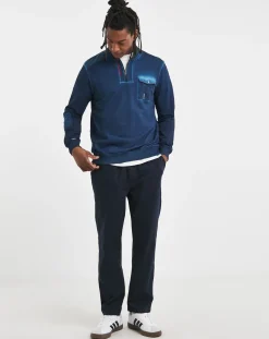 Joe Browns 1/4 Zip Acid Wash Sweatshirt