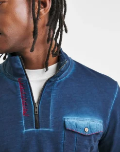 Joe Browns 1/4 Zip Acid Wash Sweatshirt