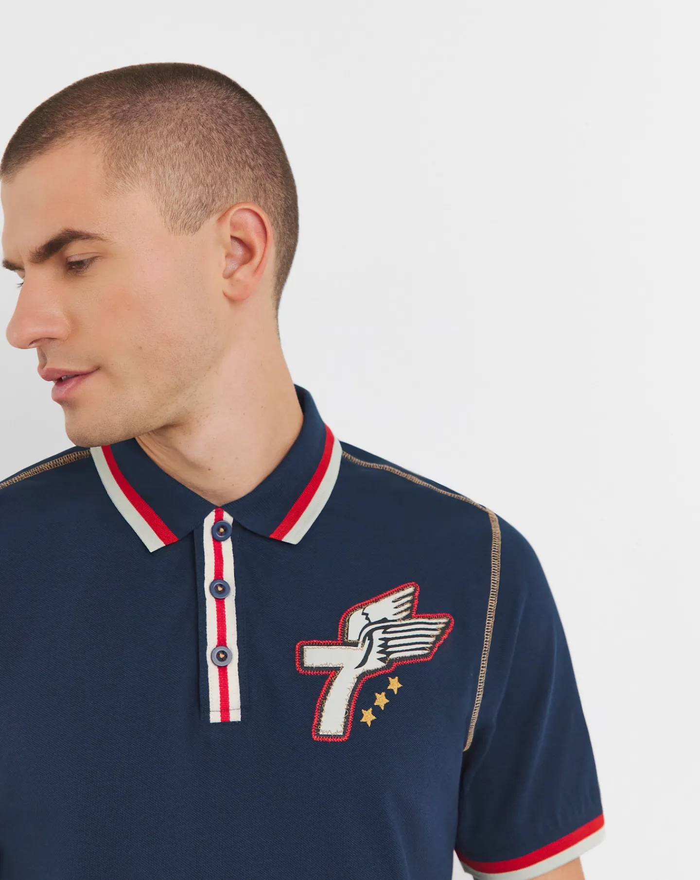 Joe Browns Badged Long Length Polo