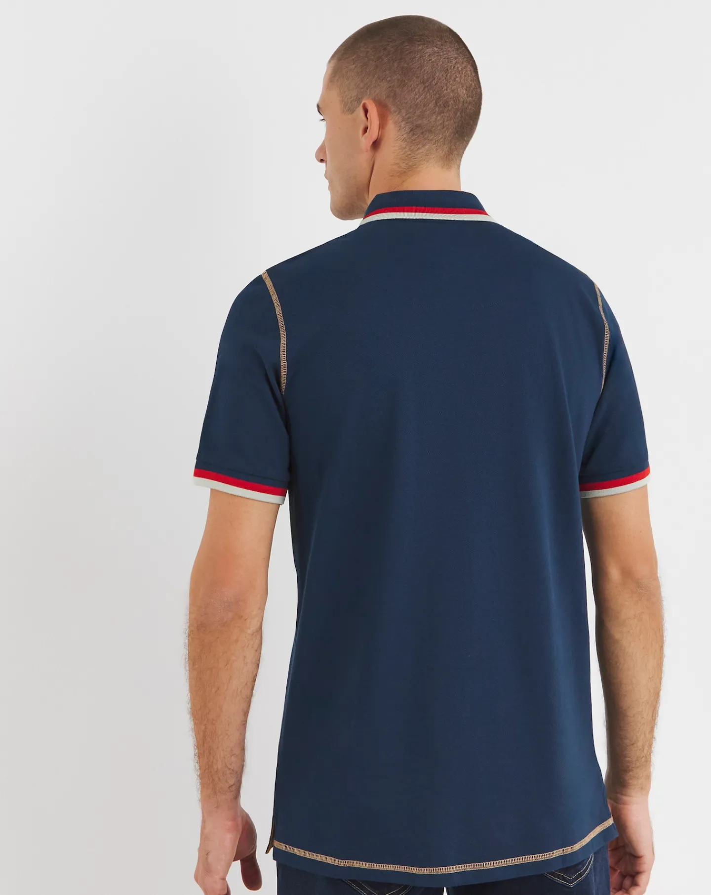 Joe Browns Badged Long Length Polo
