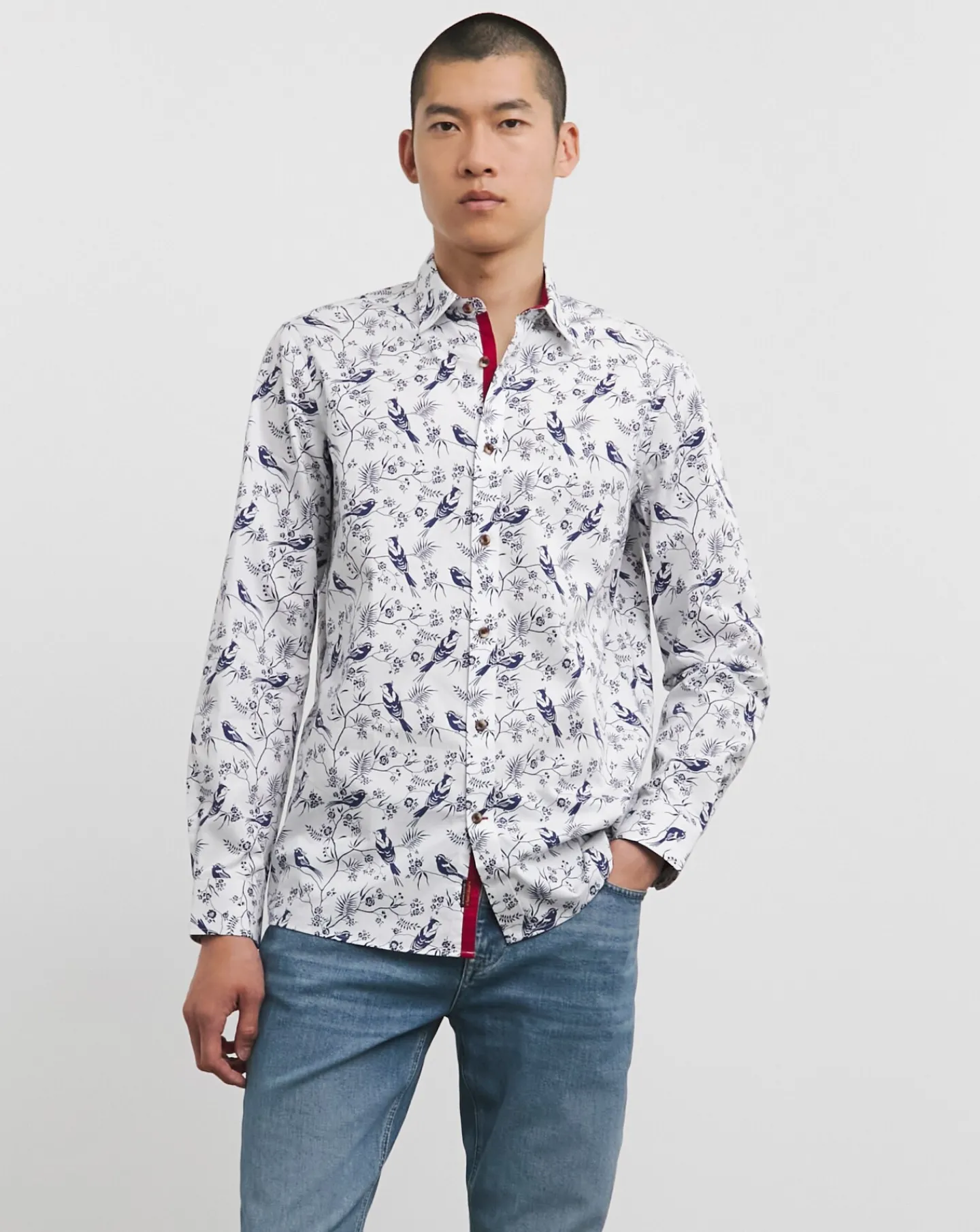 Joe Browns Beautiful Bird Long Length Shirt