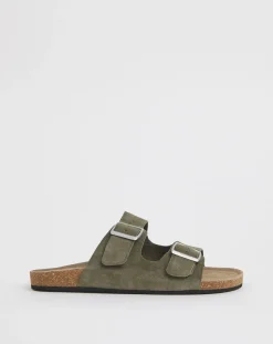 Joe Browns Buckle Strap Wide Fit Suede Sandals