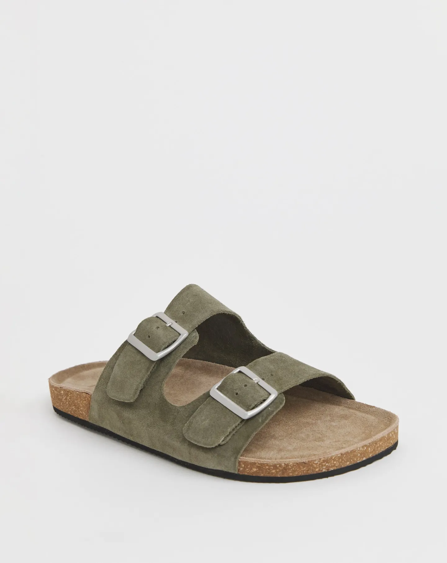 Joe Browns Buckle Strap Wide Fit Suede Sandals