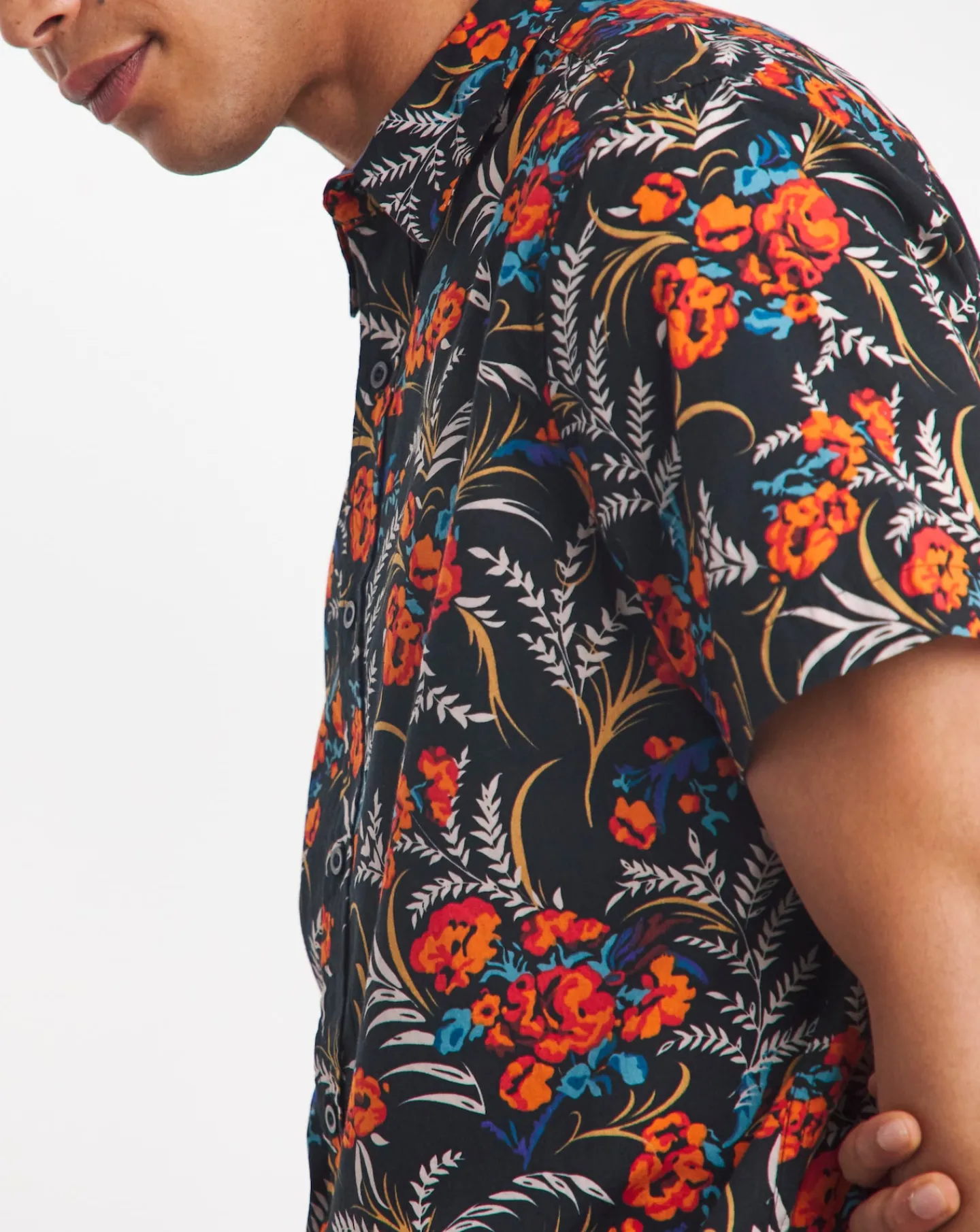 Joe Browns Fiery Fun Floral Shirt Long Length