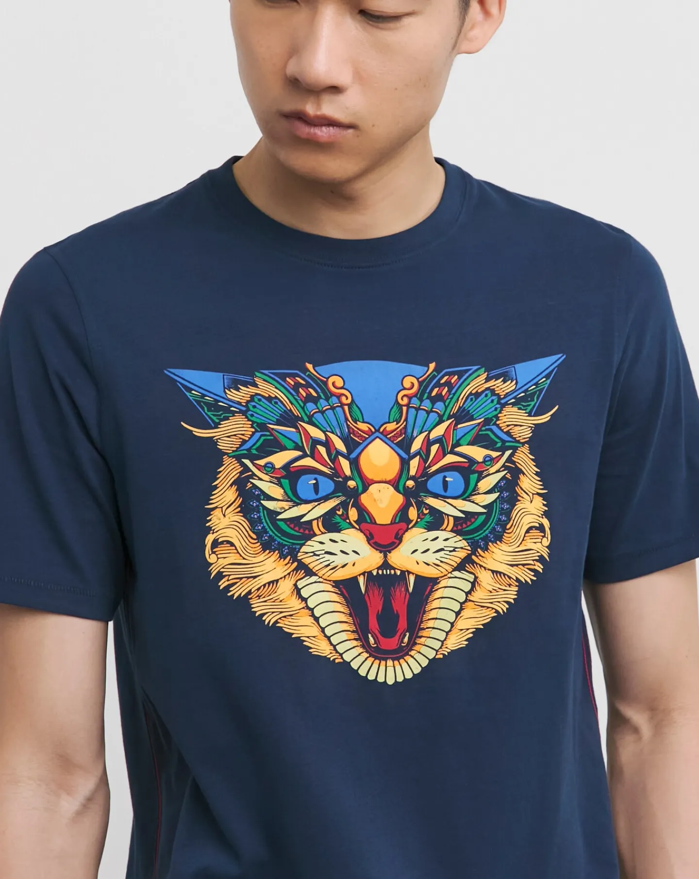Joe Browns Geo Wildcat T-Shirt Long Length