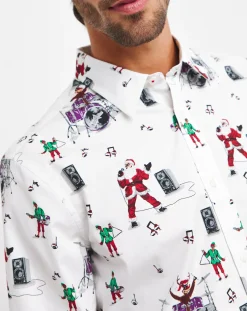 Joe Browns Merry Rockmas Christmas Shirt Long Length