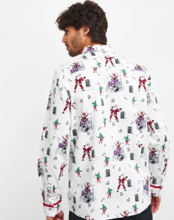 Joe Browns Merry Rockmas Christmas Shirt Long Length