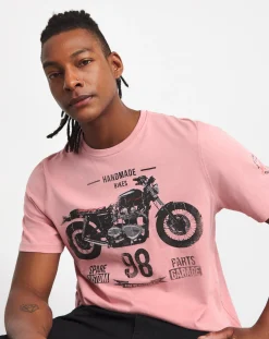 Joe Browns Motorcycle Print T-Shirt Long Length