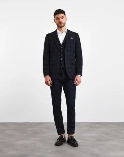 Joe Browns Navy Check Suit Jacket