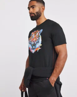 Joe Browns Paint Drip Tiger Graphic T-Shirt