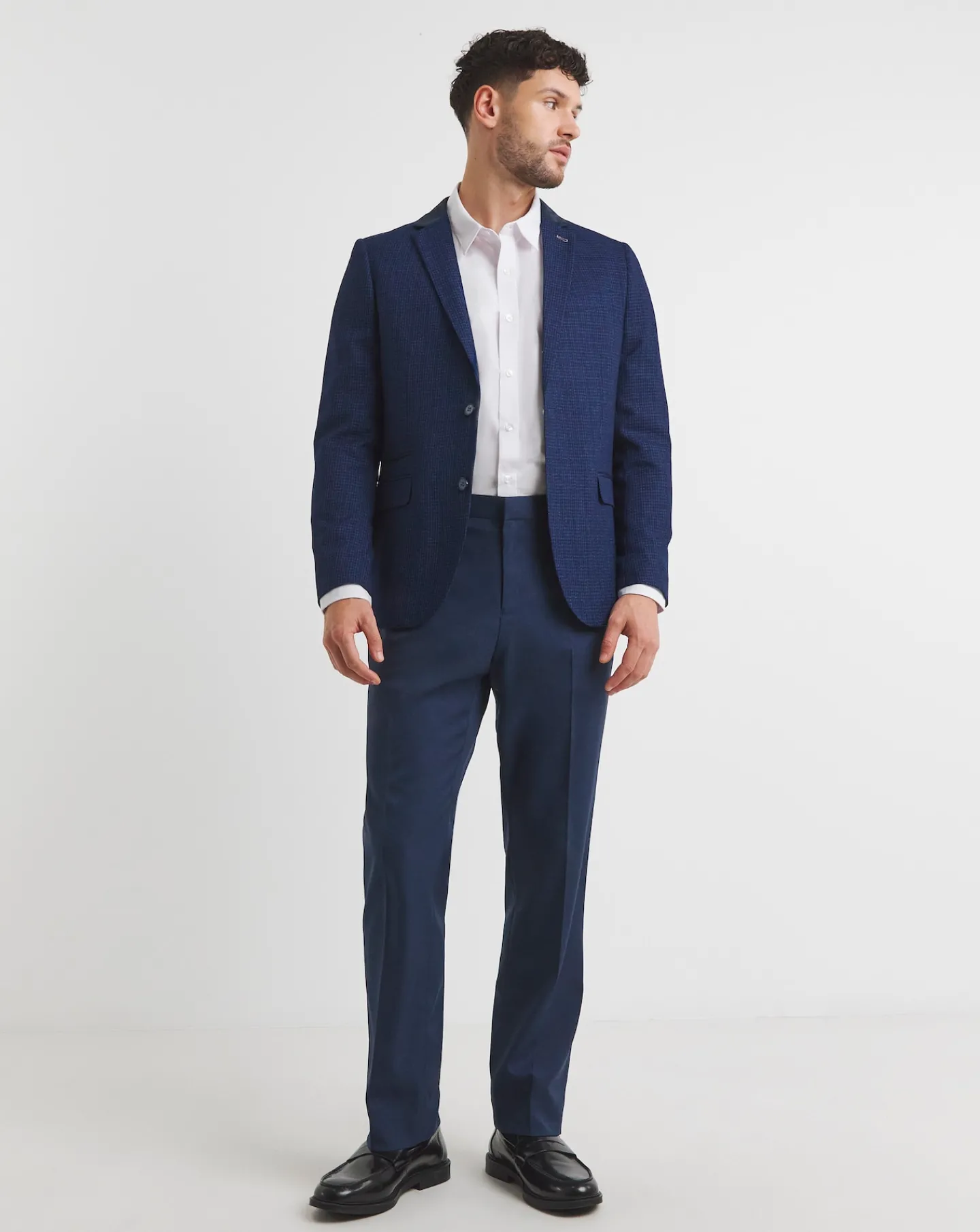 Joe Browns Regular Fit Mirco Check Suit Blazer