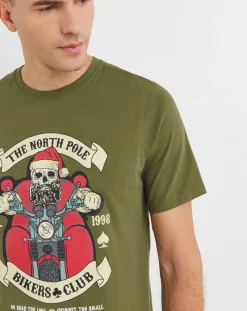 Joe Browns Santa`s Ride T-Shirt Long Length