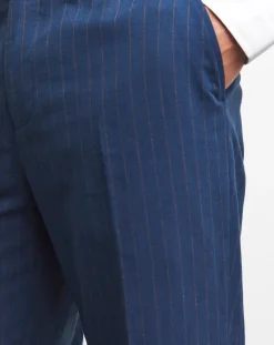 Joe Browns Striped Cotton Linen Suit Trouser