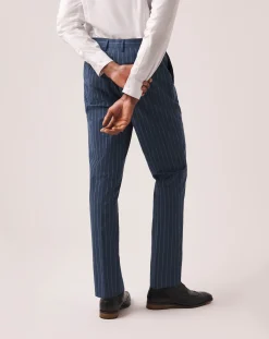 Joe Browns Striped Cotton Linen Suit Trousers