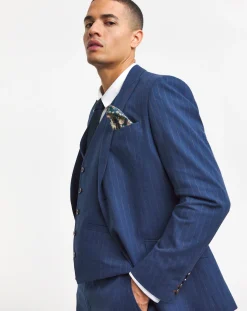 Joe Browns Striped Cotton Linen Suit Blazer