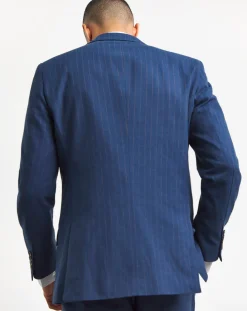 Joe Browns Striped Cotton Linen Suit Blazer