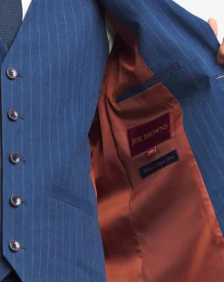 Joe Browns Striped Cotton Linen Suit Blazer