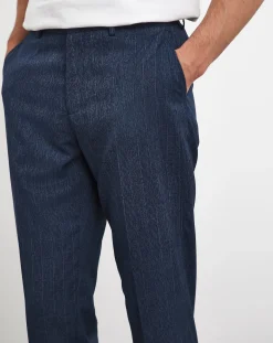 Elf|Jacamo Jonny Navy Check Suit Trouser
