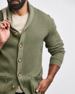 Jacamo Fisherman Shawl Neck Cardigan