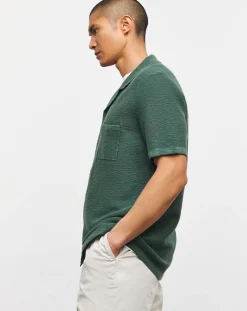 Jacamo Knitted Cuban Collar Shirt