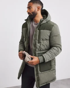 Jacamo Mid Length Ripstop Padded Coat
