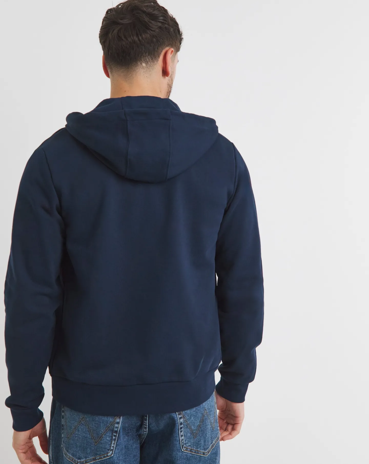 Lacoste Blue Full Zip Colourblock Hoodie